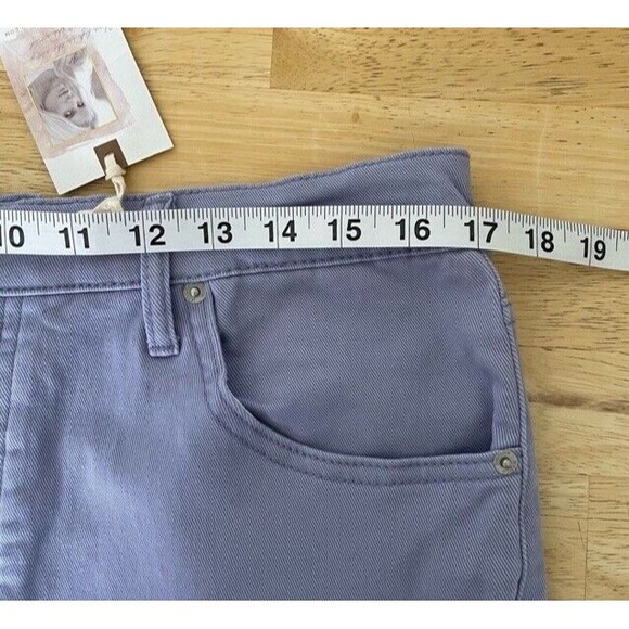 Jessica Simpson Thistle Down Infinite High Waist Stretch Denim Shorts Frayed 32 - Picture 6 of 12